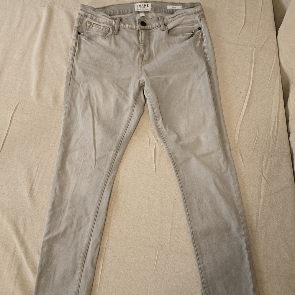 FRAME Denim Le Garcon Skinny Jeans Women Size 28 Gray - Picture 6 of 7